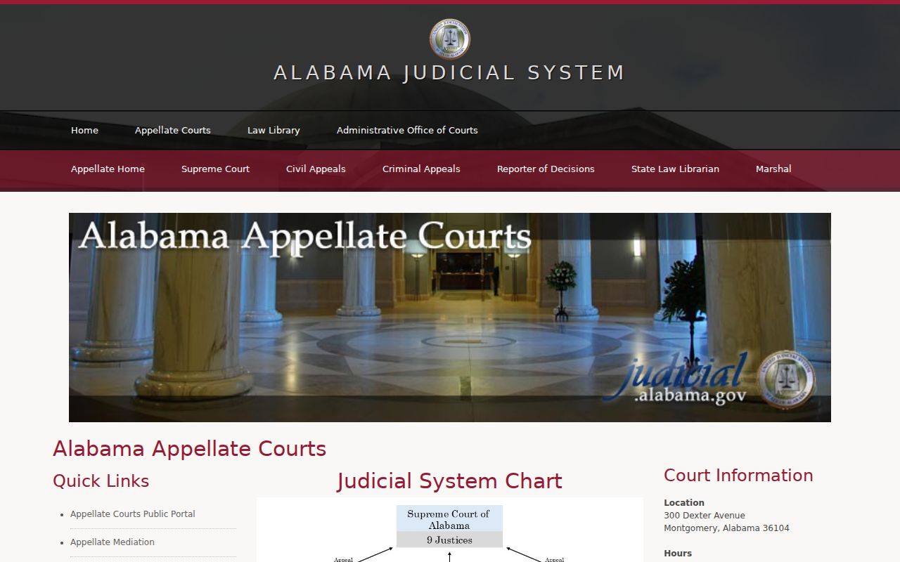 Cullman County court docket Alabama court hierarchy
