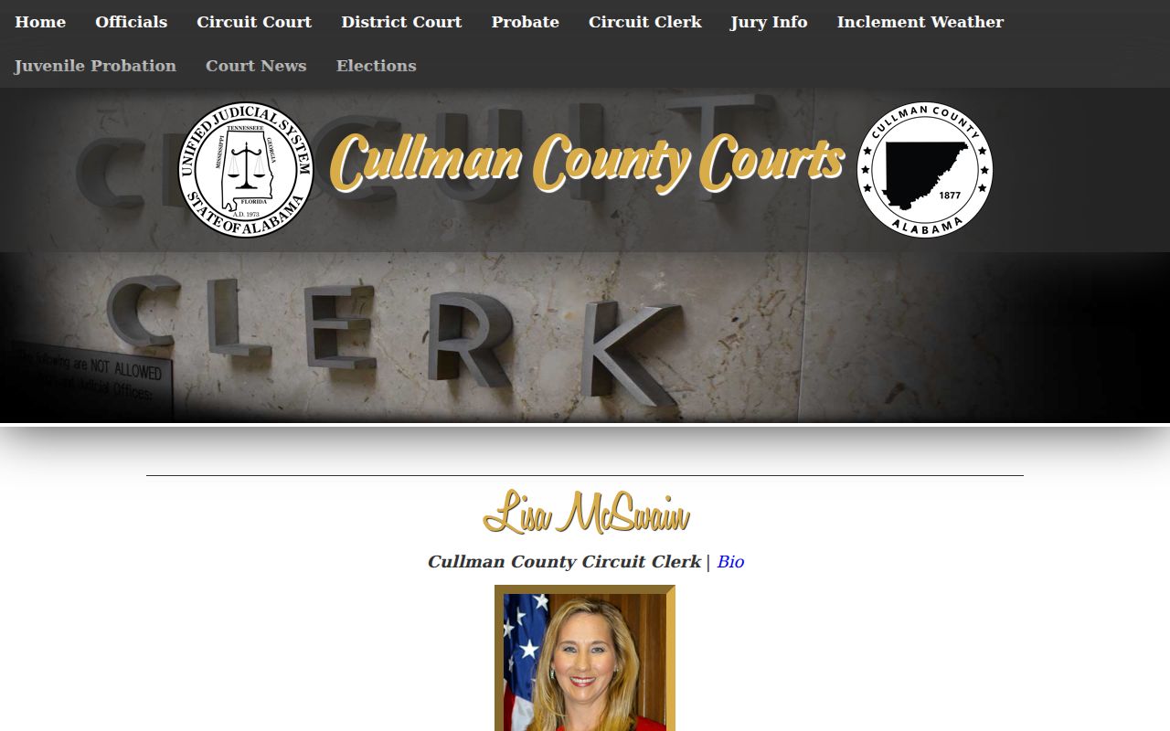 Cullman County court docket Circuit Clerk information